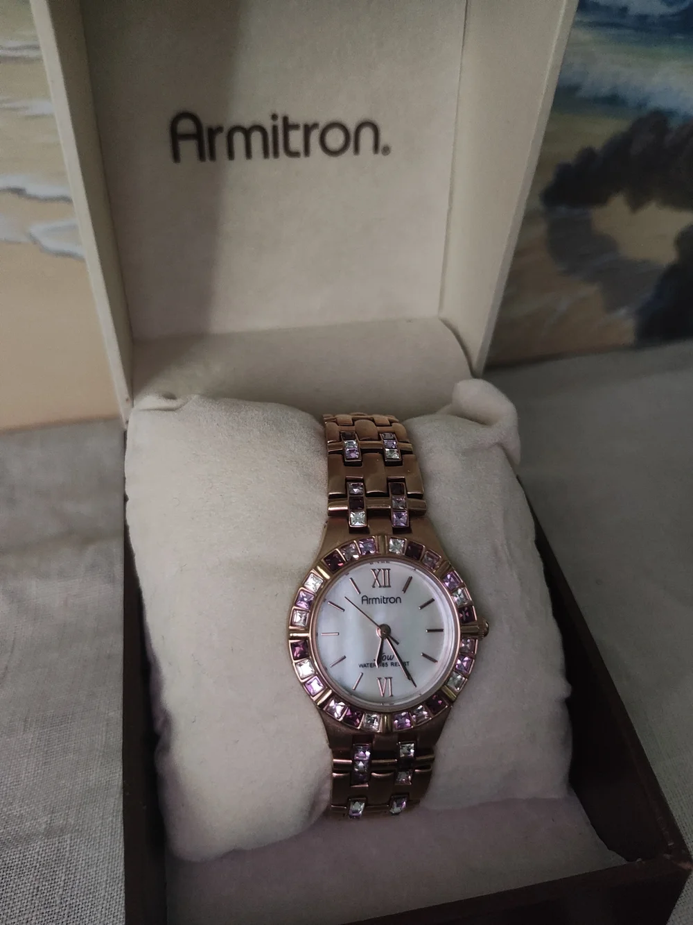 Armitron Rose Gold-Tone Women's Watch with Pink and Clear Crystal Accents Needs